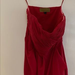 Nicole Miller Strapless Cocktail Dress Pink